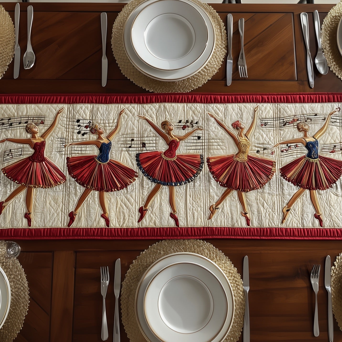 Ballerina Quilted Table Runner GFTONT4630