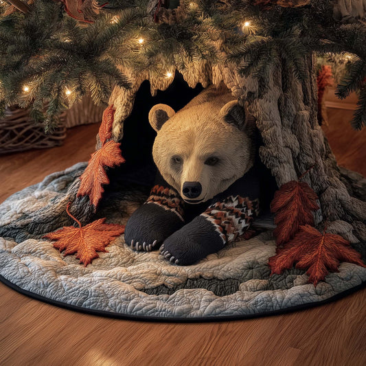 Autumn Bear Quilted Tree Skirt GFTONT4653