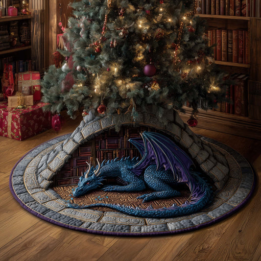 Bookish Dragon Quilted Tree Skirt GFTONT4662