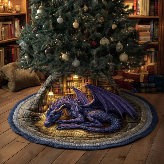Bookish Dragon Quilted Tree Skirt GFTONT4663