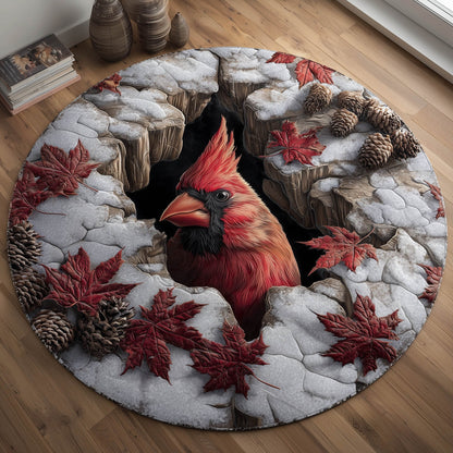 Charming Cardinal Quilted Round Mat GFTONT4703