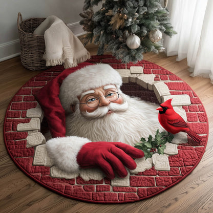 Santa Buddy Quilted Round Mat GFTONT4704