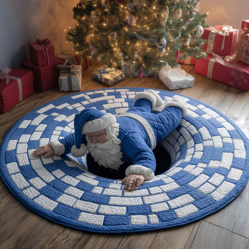 Jolly Santa Quilted Round Mat GFTONT4710