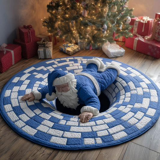 Jolly Santa Quilted Round Mat GFTONT4710