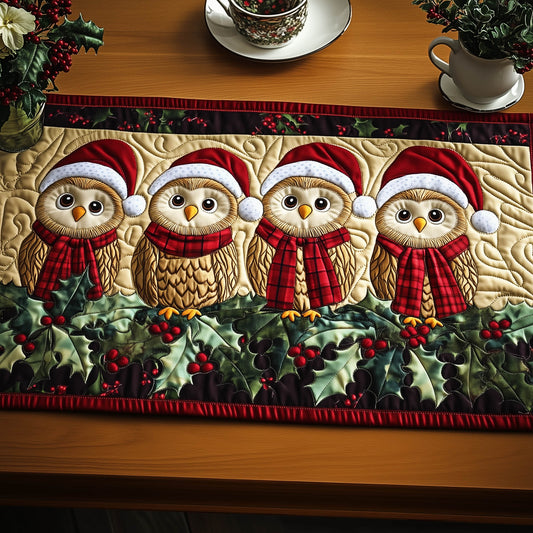 Festive Owl Quilted Table Runner GFTONT4712