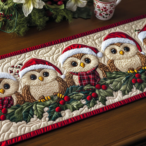 Festive Owl Quilted Table Runner GFTONT4713