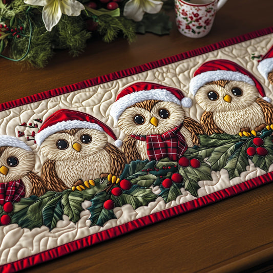 Festive Owl Quilted Table Runner GFTONT4713