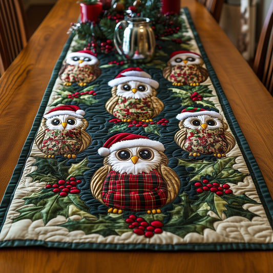 Yuletide Owl Quilted Table Runner GFTONT4715
