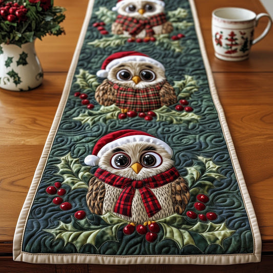 Yuletide Owl Quilted Table Runner GFTONT4716