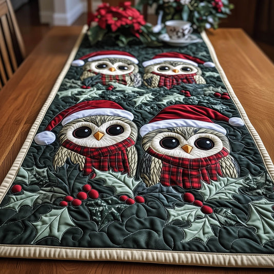 Yuletide Owl Quilted Table Runner GFTONT4717
