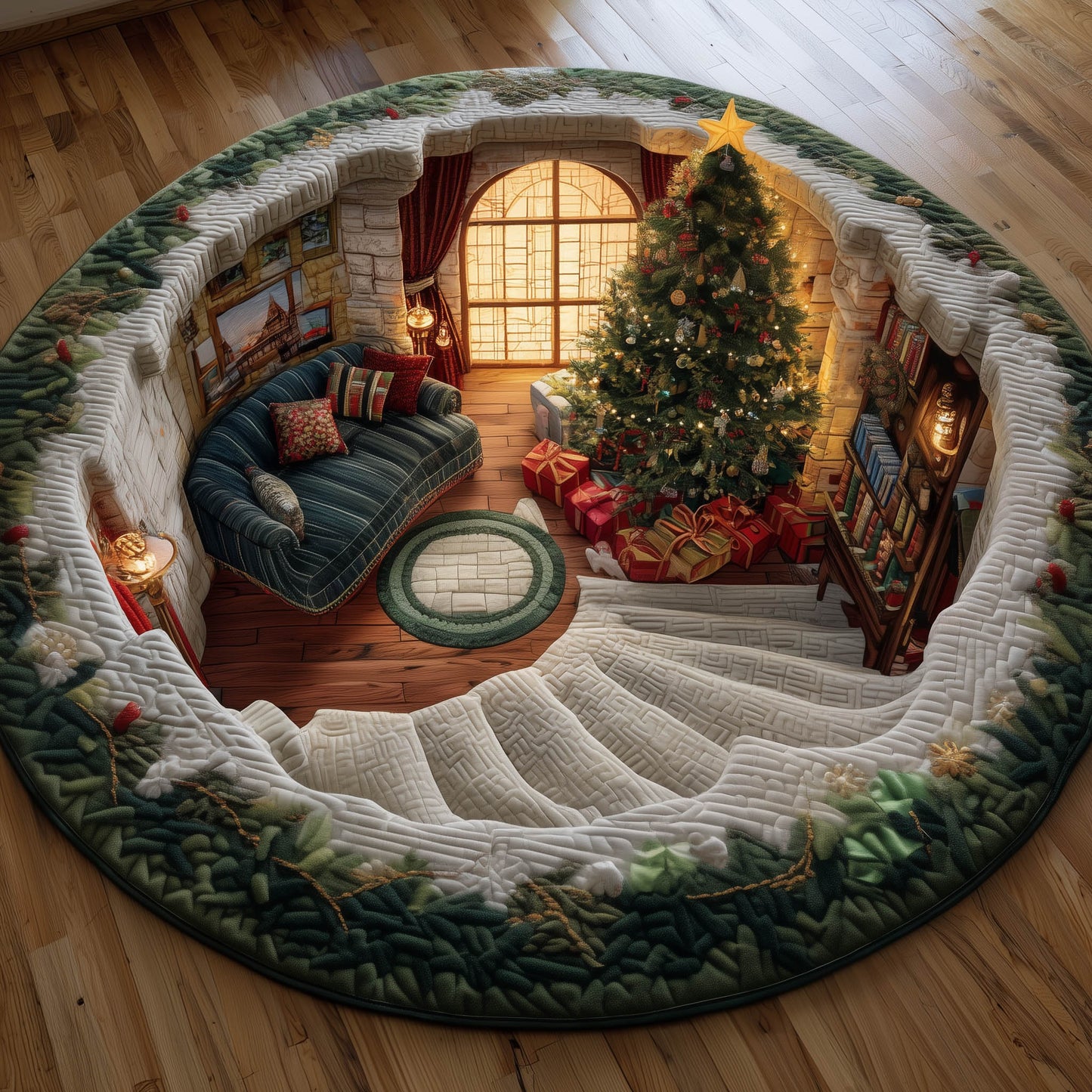 Beloved Home Quilted Round Mat GFTONT4735