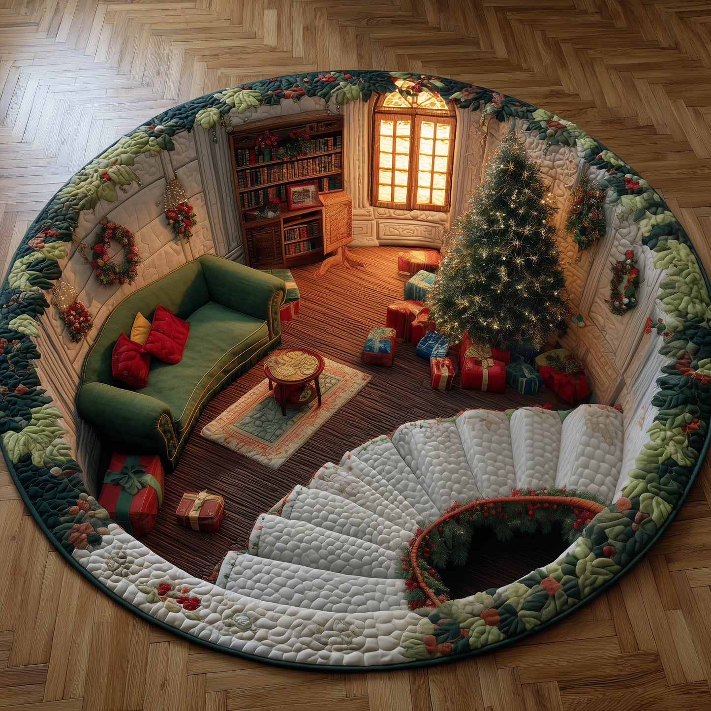 Beloved Home Quilted Round Mat GFTONT4737