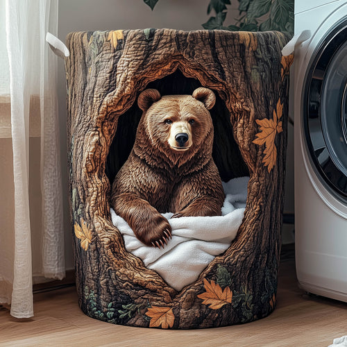 Wooden Nest Quilted Laundry Basket GFTONT4741