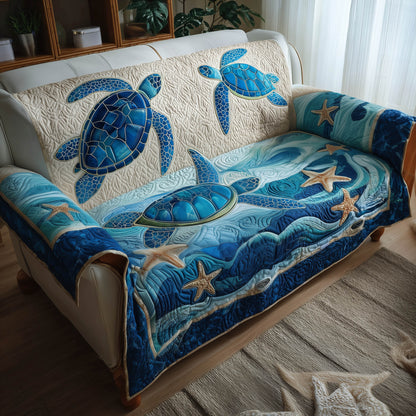 Ocean Breeze Quilted Sofa Cover GFTONT4747