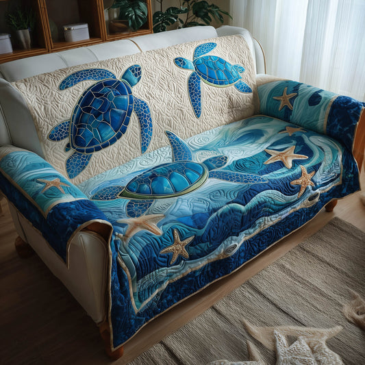 Ocean Breeze Quilted Sofa Cover GFTONT4747