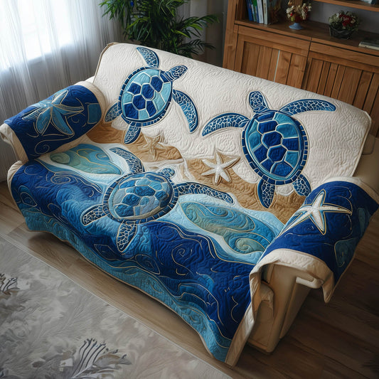 Ocean Breeze Quilted Sofa Cover GFTONT4748