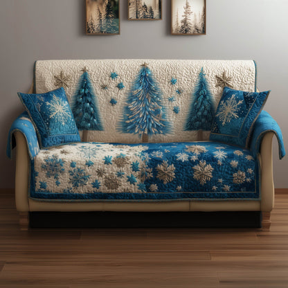 Miracle Evergreen Quilted Sofa Cover GFTONT4753