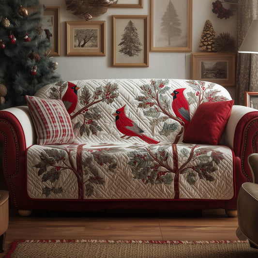 Cardinals Quilted Sofa Cover GFTONT4755