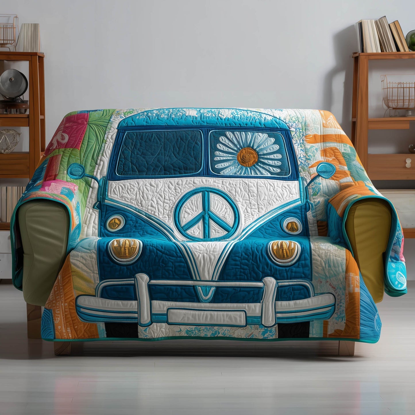 Hippie Van Quilted Sofa Cover GFTONT4757