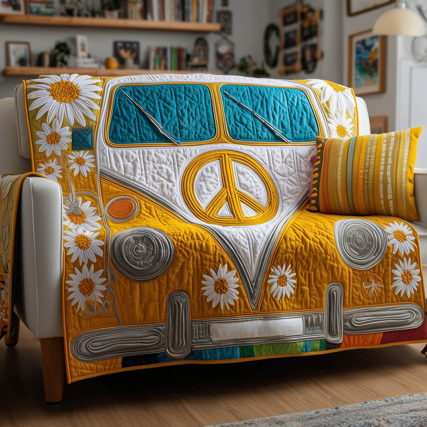 Daisy Ride Quilted Sofa Cover GFTONT4759