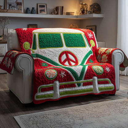 Christmas Ride Quilted Sofa Cover GFTONT4765