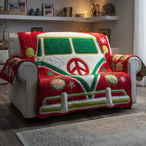 Christmas Ride Quilted Sofa Cover GFTONT4765