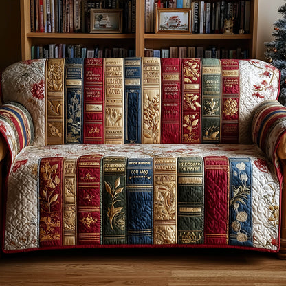 Rustic Book Quilted Sofa Cover GFTONT4767
