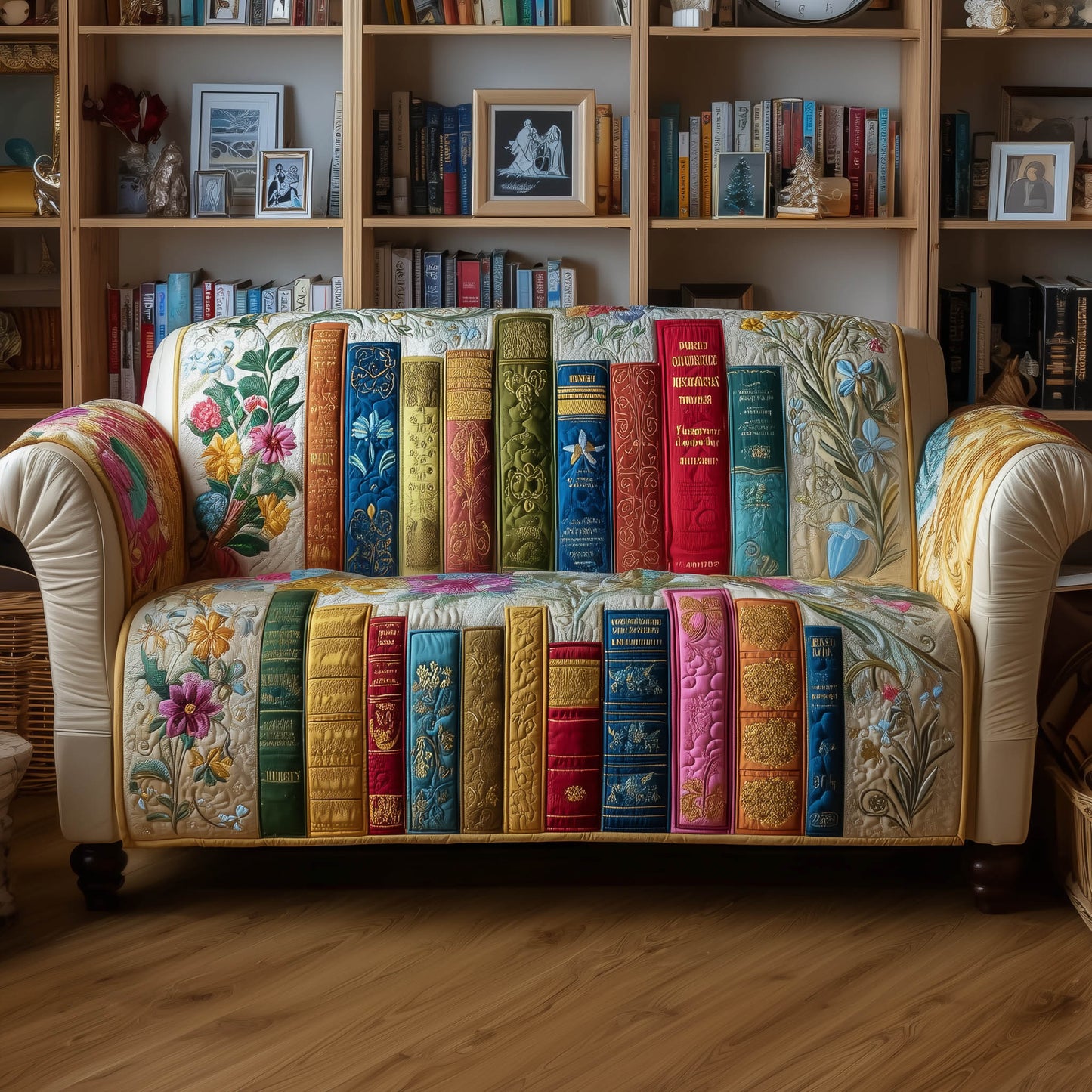 Antique Chapters Quilted Sofa Cover GFTONT4769