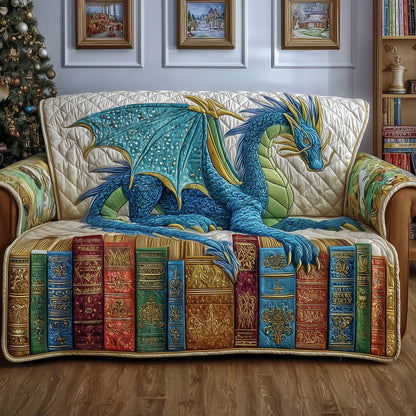 Bookish Dragon Quilted Sofa Cover GFTONT4772
