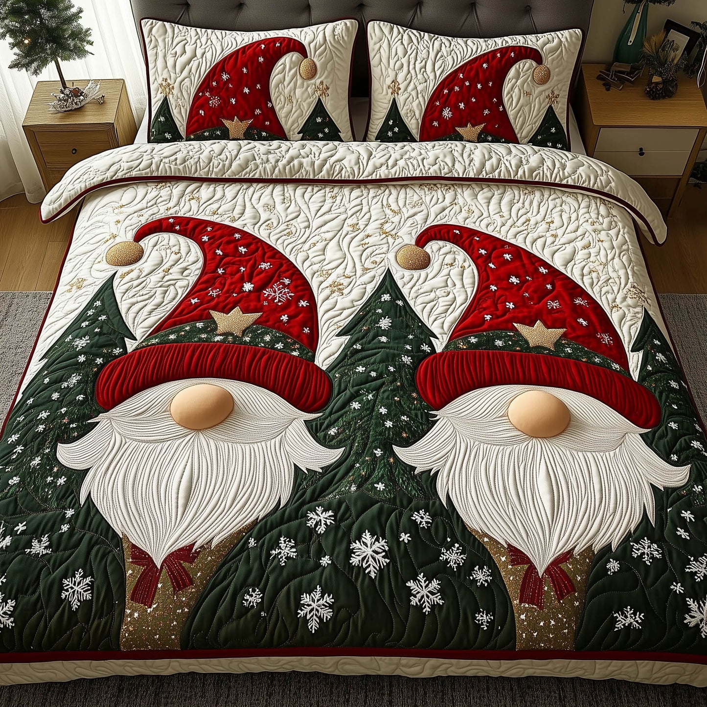 Chrsitmas Gnome Duvet Cover Set GFTONT4781