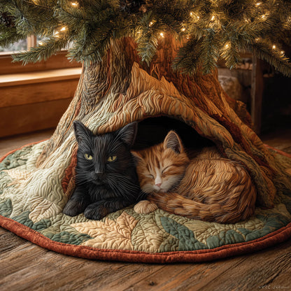 Adorable Cat Quilted Tree Skirt GFTONT4821