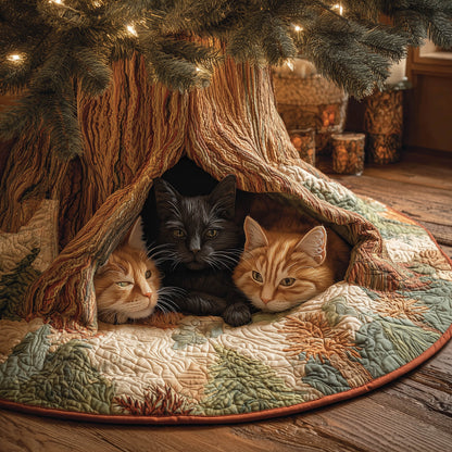 Cat Quilted Tree Skirt GFTONT4822