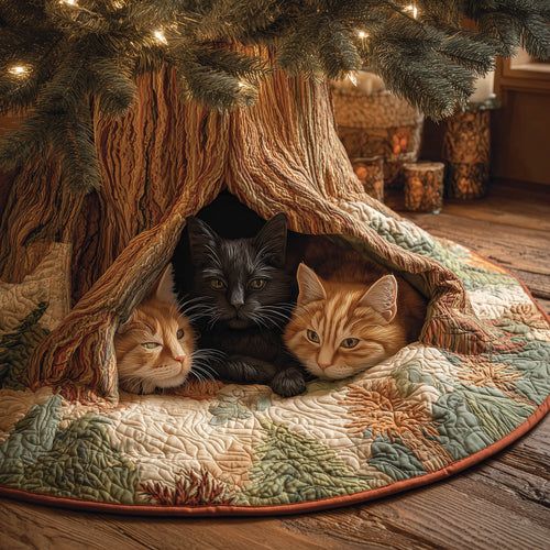 Cat Quilted Tree Skirt GFTONT4822