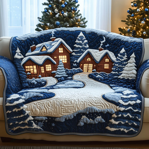 Winter Town Quilted Sofa Cover GFTONT4831