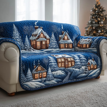 Winter Town Quilted Sofa Cover GFTONT4832