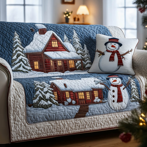 Snow Cabin Quilted Sofa Cover GFTONT4833