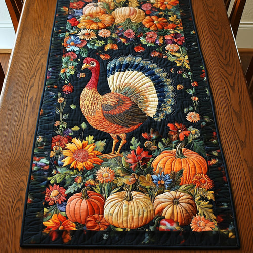 Thanksgiving Turkey Quilted Table Runner GFTONT4843