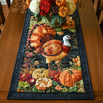 Thanksgiving Turkey Quilted Table Runner GFTONT4844