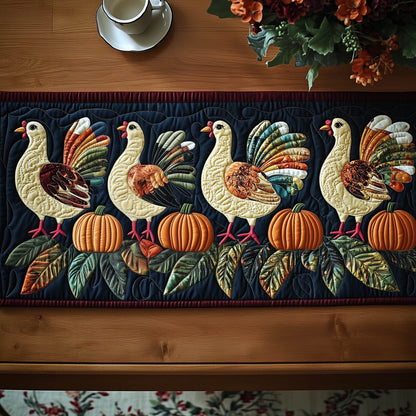 Thanksgiving Turkey Quilted Table Runner GFTONT4845