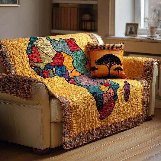 African Dream Quilted Sofa Cover GFTONT4851