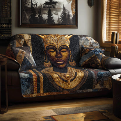 Golden Queen Quilted Sofa Cover GFTONT4877