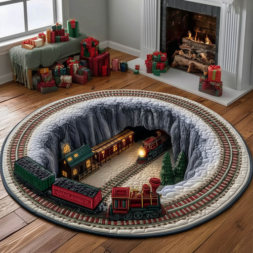 Yuletide Station Quilted Round Mat GFTONT4881