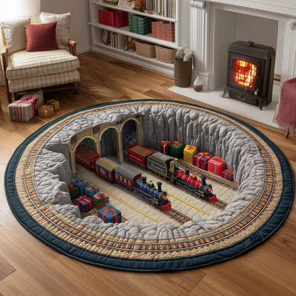 Yuletide Station Quilted Round Mat GFTONT4882