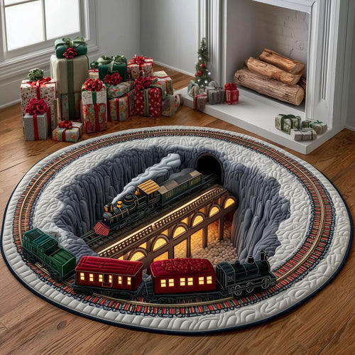 Festive Express Quilted Round Mat GFTONT4883