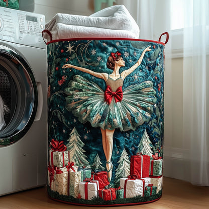 Festive Ballerina Quilted Laundry Basket GFTONT4904