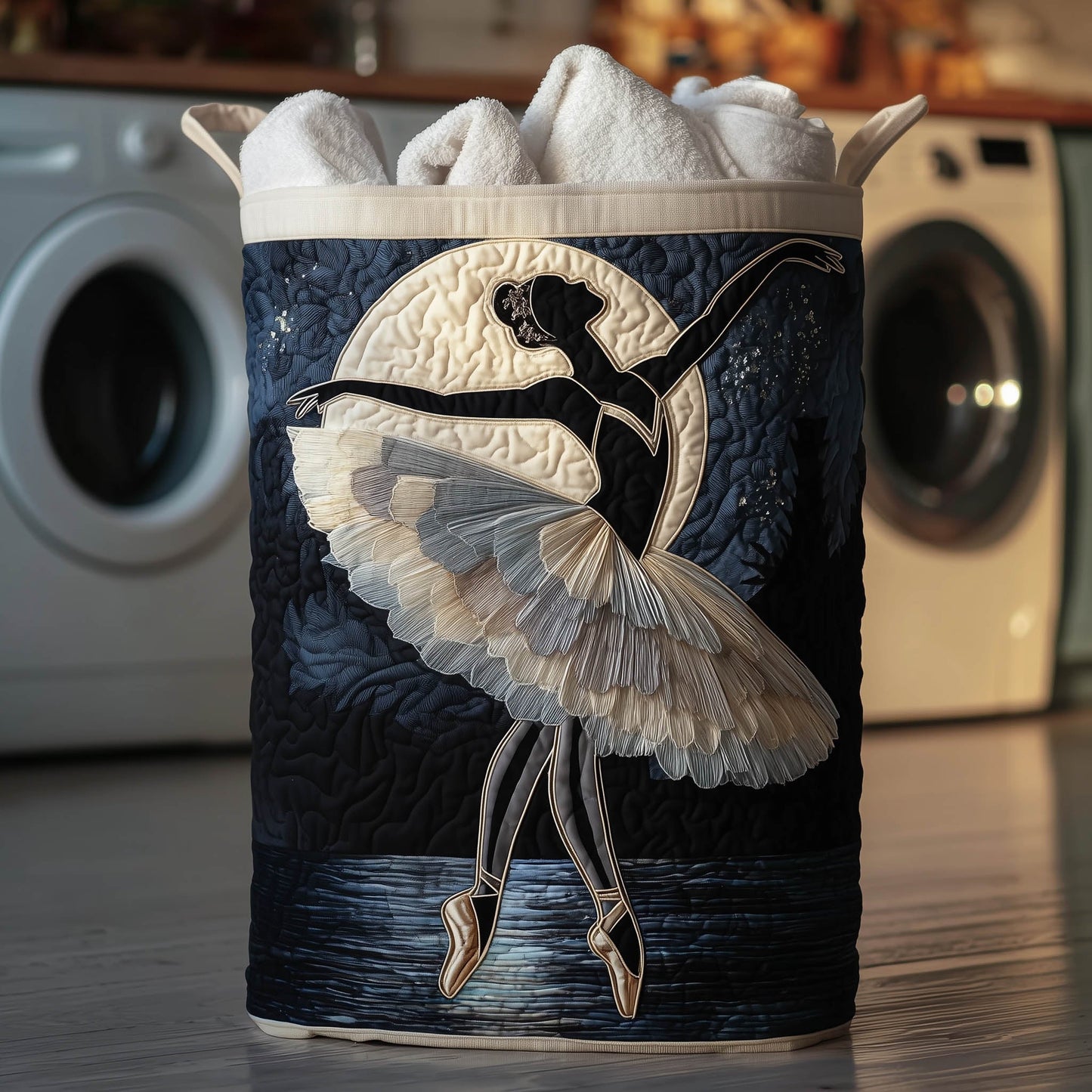 Swan Ballerina Quilted Laundry Basket GFTONT4907