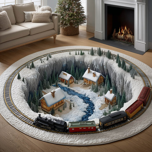 Village Trip Quilted Round Mat GFTONT4917