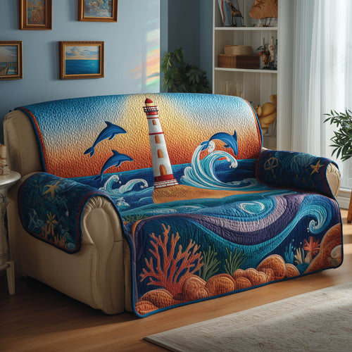 Nautical Lighthouse Quilted Sofa Cover GFTONT4923