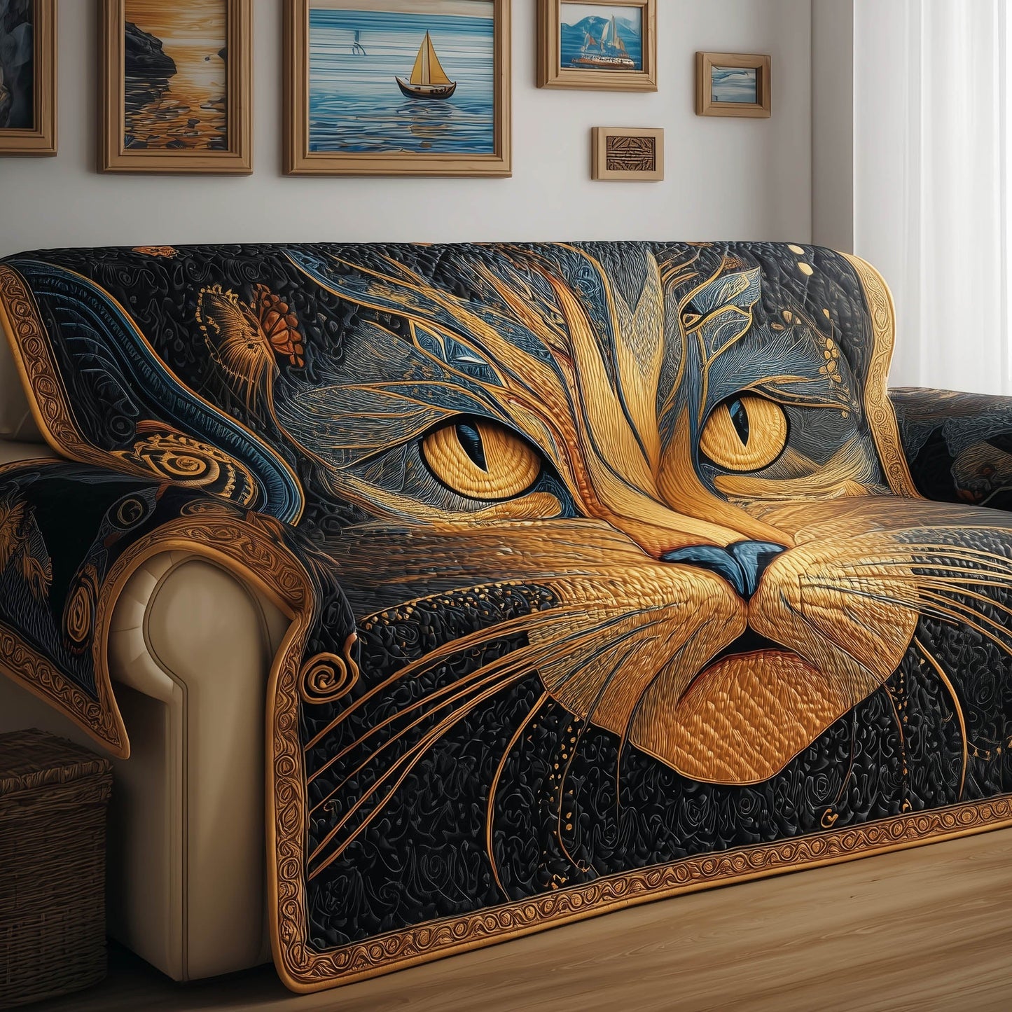 Catitude Quilted Sofa Cover GFTONT4930