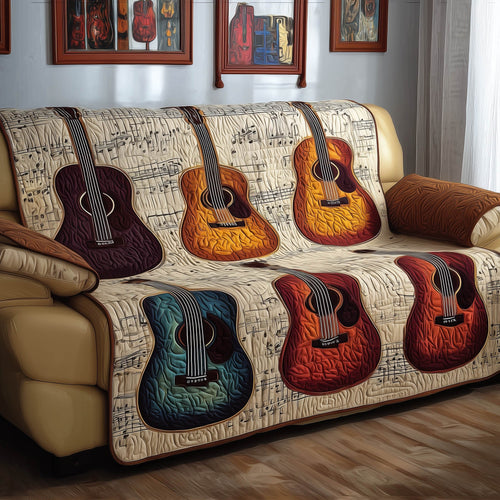 Acoustic Guitar Quilted Sofa Cover GFTONT4943